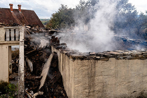 Professional Fire Damage Restoration technician working in Occoquan, VA